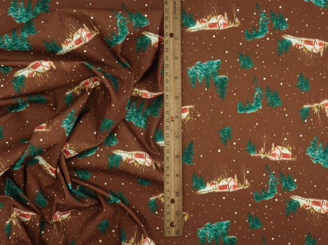 Christmas Digital Woven Print Fabric