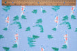 Christmas Print Rib Knit Fabric