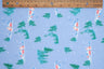 Christmas Print Rib Knit Fabric