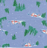 Christmas Print Rib Knit Fabric