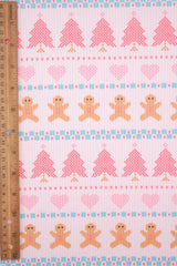 Christmas Print 4x2 Rib Knit