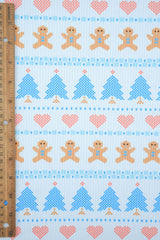 Christmas Print 4x2 Rib Knit