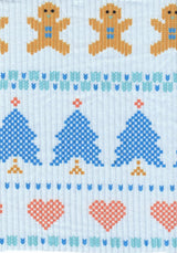 Christmas Print 4x2 Rib Knit