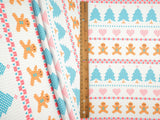 Christmas Print 4x2 Rib Knit