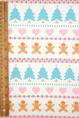 Christmas Print 4x2 Rib Knit