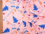 Gingerbread Christmas Rib Knit Print