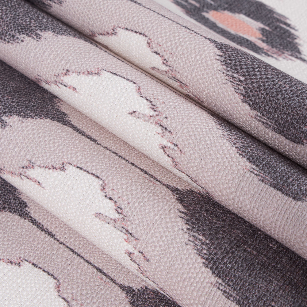 Beige/Stone Ikat Upholstery Canvas