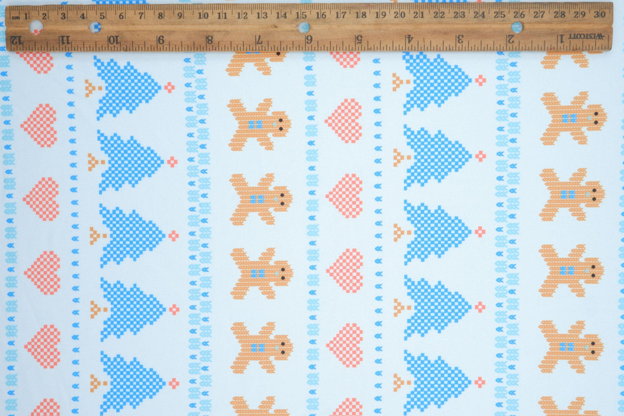 DTY Brushed Christmas Knit Fabric