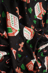 Christmas DTY Brushed Knit Cookie House Print