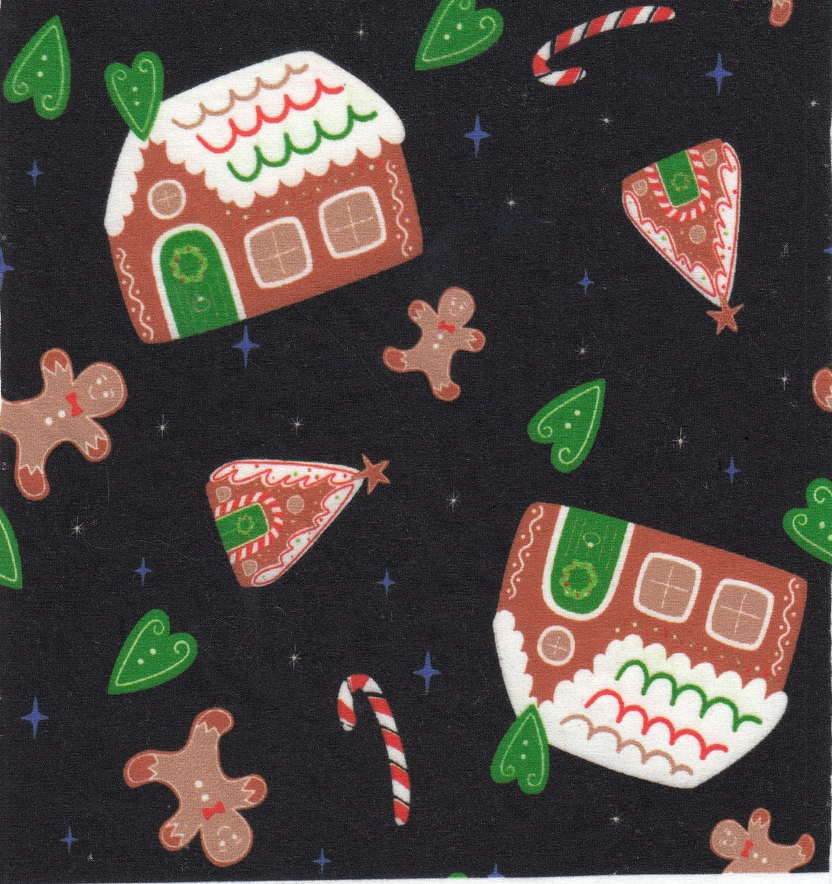 Christmas DTY Brushed Knit Cookie House Print