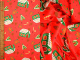 Christmas DTY Brushed Knit Cookie House Print