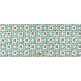 Spa Blue/Green Geometric Floral Outdoor Canvas