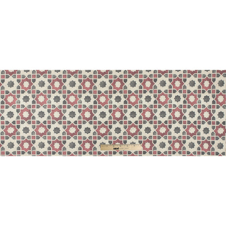 Rose/Green/Yellow Geometric Floral Outdoor Canvas