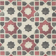 Rose/Green/Yellow Geometric Floral Outdoor Canvas