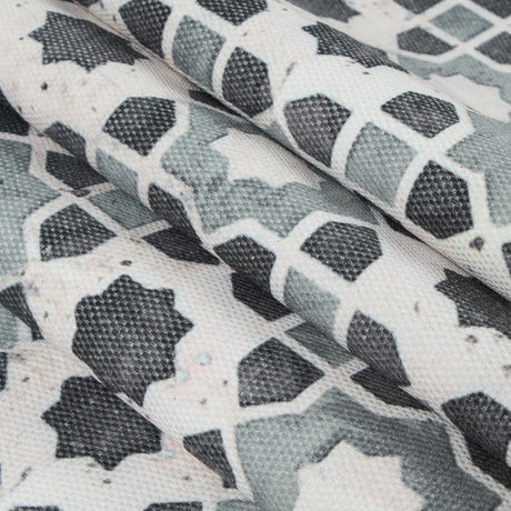 Stone Geometric Floral Outdoor Canvas
