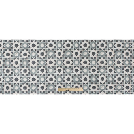 Stone Geometric Floral Outdoor Canvas