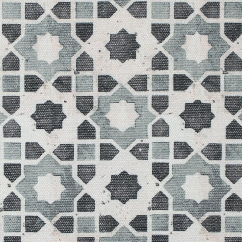 Stone Geometric Floral Outdoor Canvas