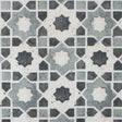 Stone Geometric Floral Outdoor Canvas