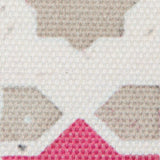 Pink/Beige Geometric Floral Outdoor Canvas