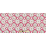 Pink/Beige Geometric Floral Outdoor Canvas