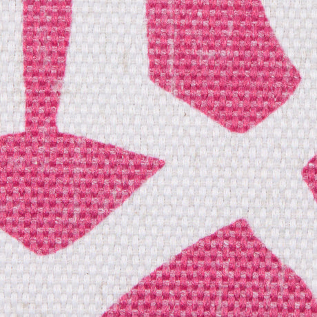 Pink Lattice Outdoor Polyester Canvas