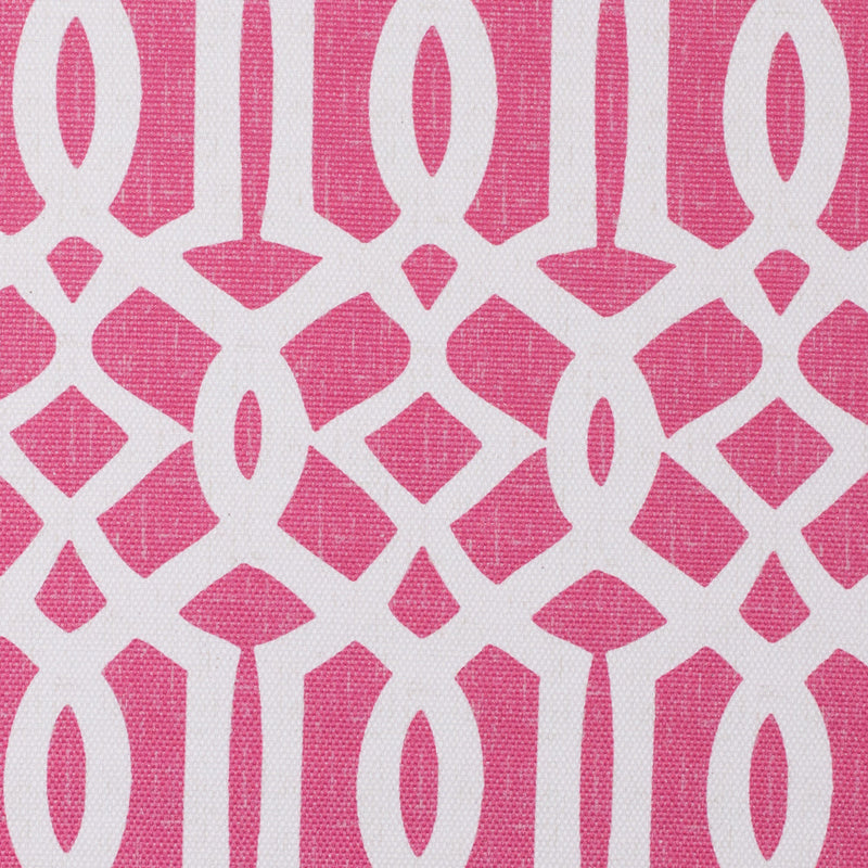 Pink Lattice Outdoor Polyester Canvas