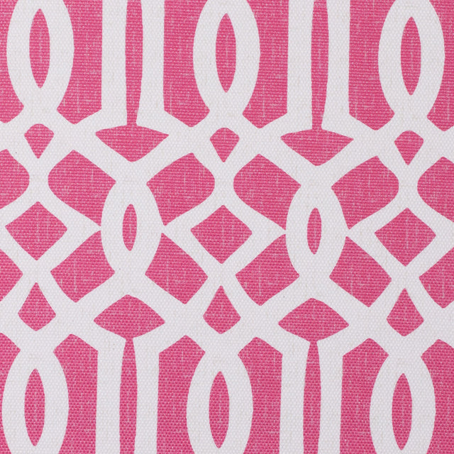 Pink Lattice Outdoor Polyester Canvas