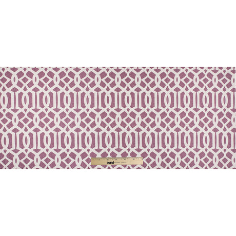 Antique Rose/Yellow Lattice Outdoor Polyester Canvas