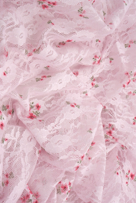 Printed Lace Ditsy Floral Stretch