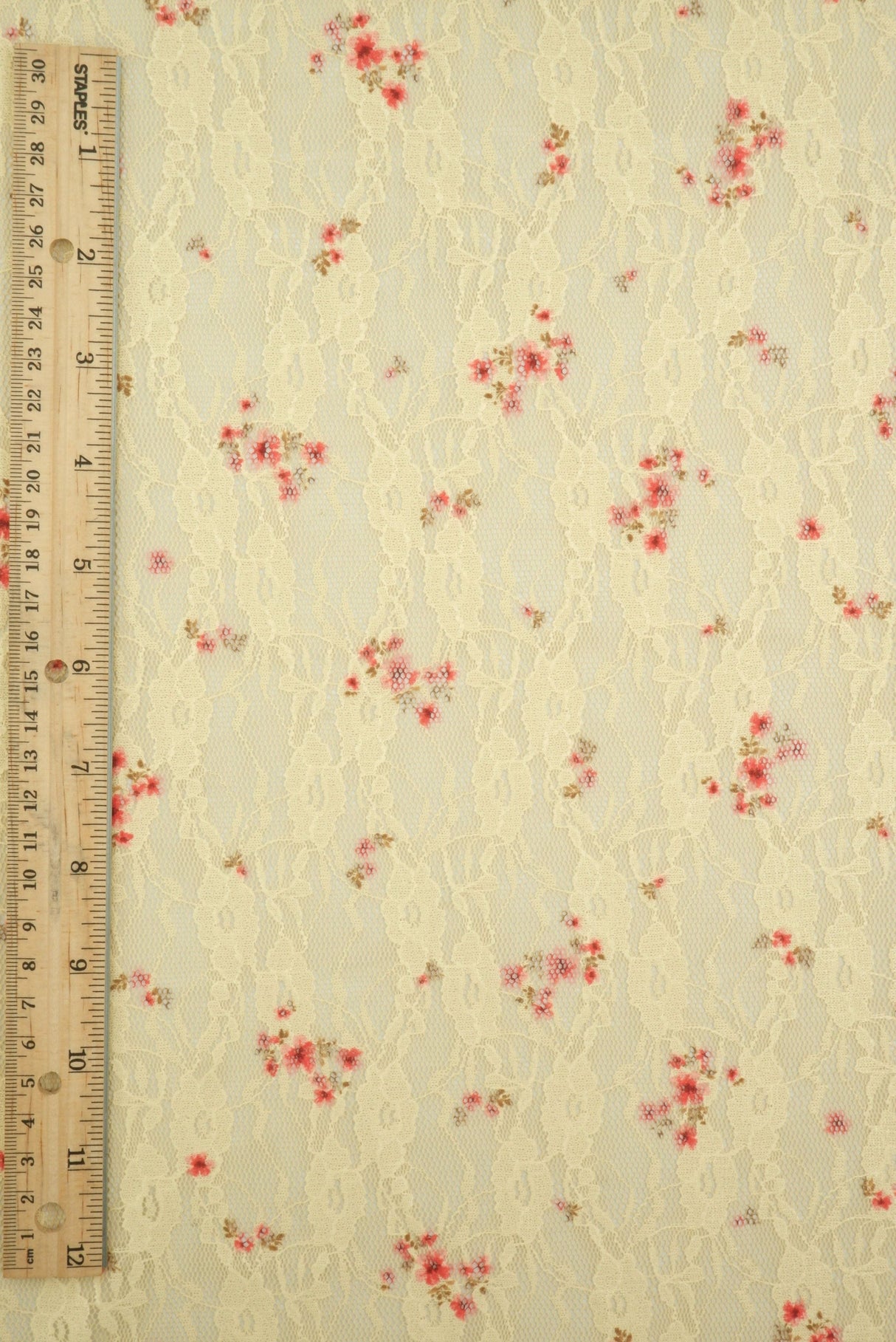 Printed Lace Ditsy Floral Stretch