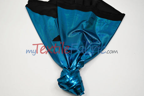 Moonlight Hologram Spandex Fabric - 4 Way Stretch, Holographic Foil Finish, 58/60" Width, Multiple Colors (1 Yard)