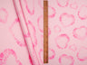 Heart Print DTY Brushed Knit Fabric