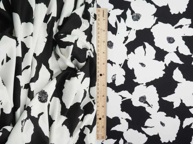 Floral DTY Polyester Spandex Knit