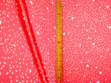 Heart Print DTY Brushed Knit Fabric