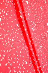 Heart Print DTY Brushed Knit Fabric