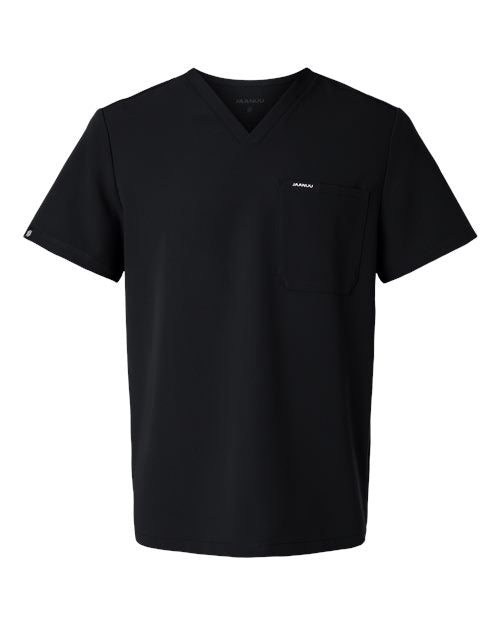 Jaanuu Men's Holmes Everyday 1-Pocket Scrub V-Neck Top