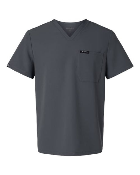 Jaanuu Men's Holmes Everyday 1-Pocket Scrub V-Neck Top