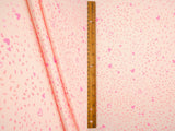 Heart Print DTY Brushed Knit Fabric