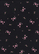 Ditsy Floral Rib Knit Polyester Spandex