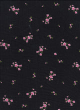 Ditsy Floral Rib Knit Polyester Spandex
