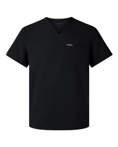 Jaanuu Men's Platt 3-Pocket Scrub V-Neck Top