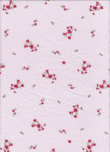 Ditsy Floral 4x2 Yummy Rib Knit Fabric 58/60" Wide