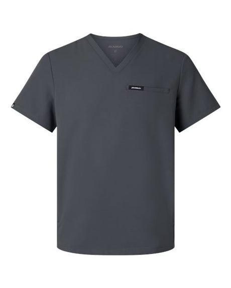 Jaanuu Men's Platt 3-Pocket Scrub V-Neck Top