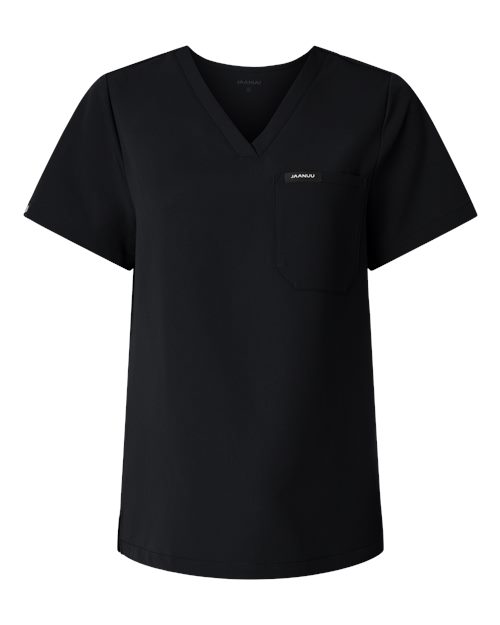 Jaanuu Women's Rhena Essential 1-Pocket Scrub V-Neck Top