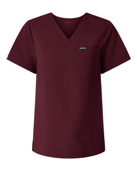 Jaanuu Women's Rhena Essential 1-Pocket Scrub V-Neck Top
