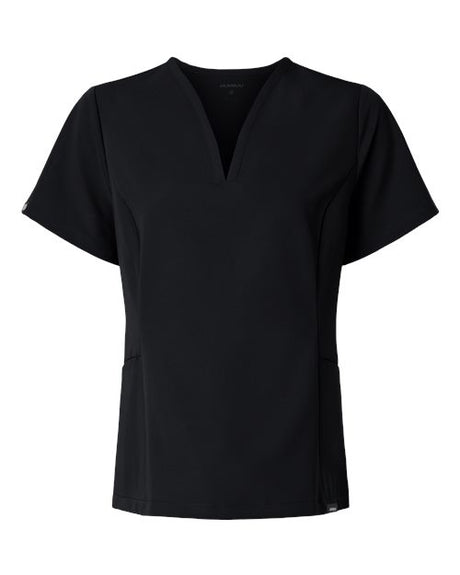 Jaanuu Women's Calix Fit & Flare Scrub V-Neck Top