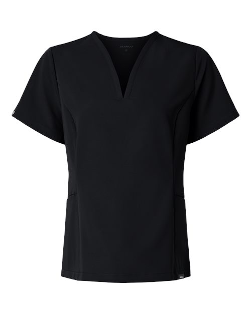 Jaanuu Women's Calix Fit & Flare Scrub V-Neck Top