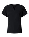 Jaanuu Women's Calix Fit & Flare Scrub V-Neck Top