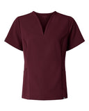 Jaanuu Women's Calix Fit & Flare Scrub V-Neck Top
