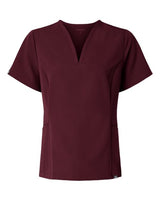 Jaanuu Women's Calix Fit & Flare Scrub V-Neck Top
